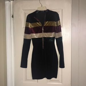 A velvet dress